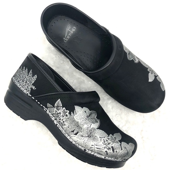 dansko metallic floral